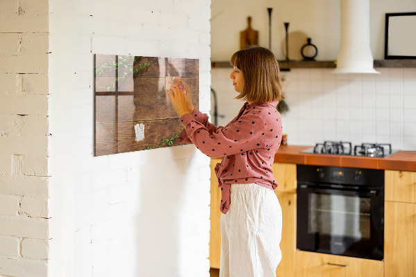 Magnettafel zum schreiben Eine stylische Tafel für Notizen und Fotos