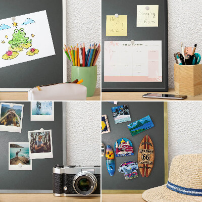 Wand-Magnettafel für Reisesouvenirs mit weißem Rahmen Nachtwanderung