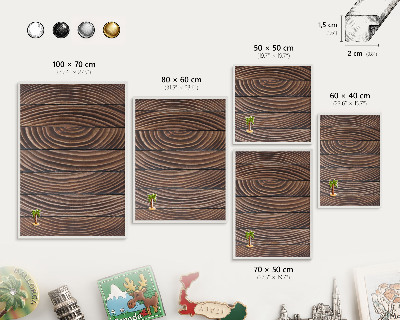 Wand-Magnettafel für Reisesouvenirs mit weißem Rahmen Holzkonstruktion