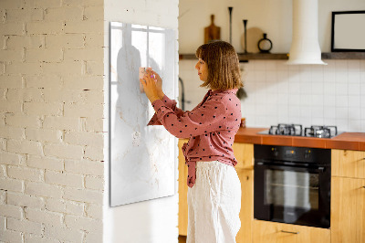 Schreib magnettafel Stilvolle Pinnwand für Fotos und Notizen