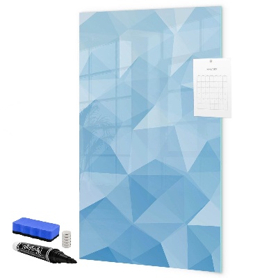 Schreib magnettafel Moderne Fotowand in Blau