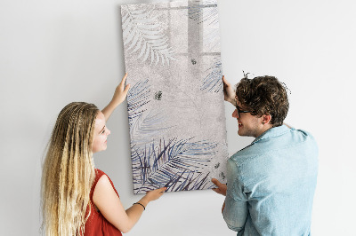 Schreib magnettafel Stilvolle Fotowand mit Pflanzen