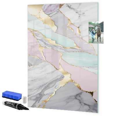 Magnettafel zum schreiben Eine stylische Tafel für Notizen und Fotos