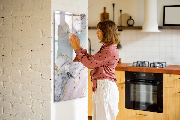 Schreib magnettafel Eine stylische Tafel für Notizen und Fotos