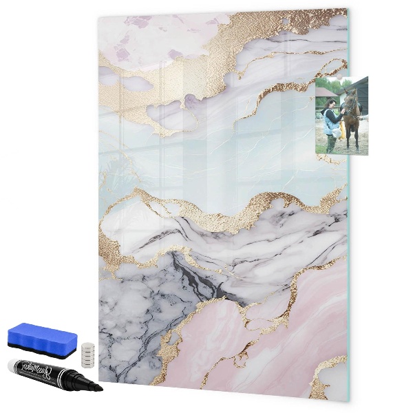 Schreib magnettafel Eine stylische Tafel für Notizen und Fotos