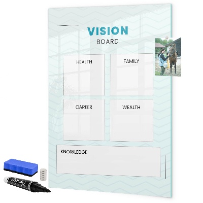 Schreib magnettafel Visionboard für Lebensziele