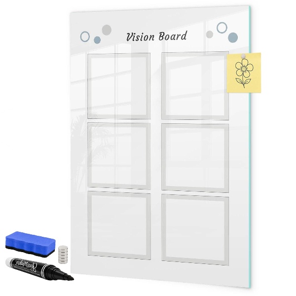 Magnettafel zum schreiben Visionboard für kreative Ideen