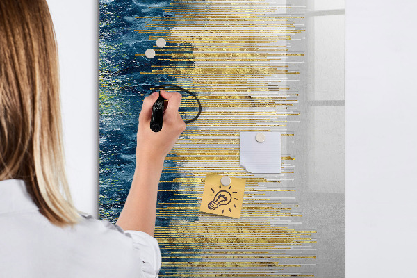 Magnettafel zum schreiben Moderne Pinnwand für Fotos und Notizen