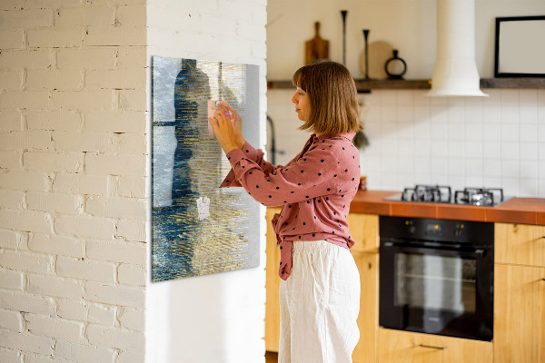 Magnettafel zum schreiben Moderne Pinnwand für Fotos und Notizen