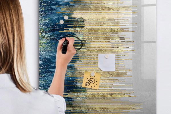 Magnettafel zum schreiben Moderne Pinnwand für Fotos und Notizen