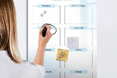 Magnettafel zum schreiben Visionboard für persönliche Ziele