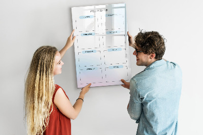 Magnettafel zum schreiben Visionboard für persönliche Ziele