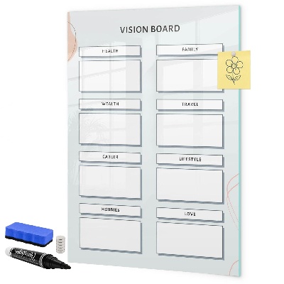 Schreib magnettafel Vision Board für ein besseres Leben