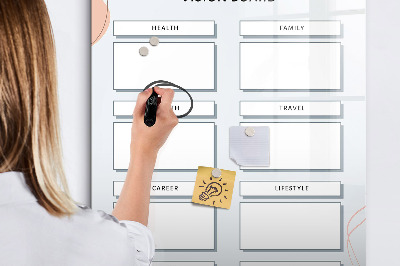 Schreib magnettafel Vision Board für ein besseres Leben