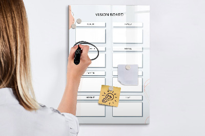 Schreib magnettafel Vision Board für ein besseres Leben