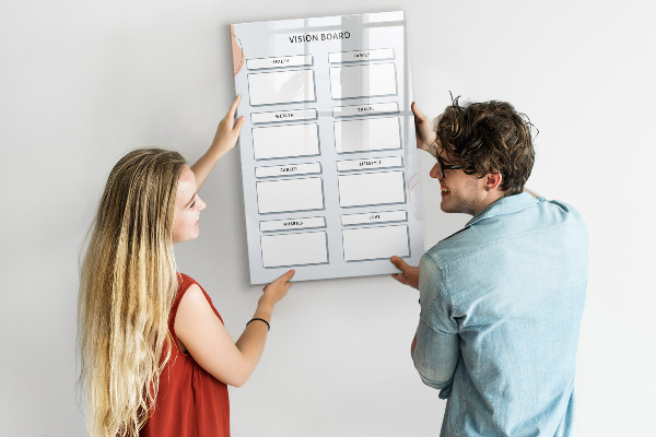 Schreib magnettafel Vision Board für ein besseres Leben