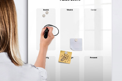Schreib magnettafel Visionboard für Lebensziele