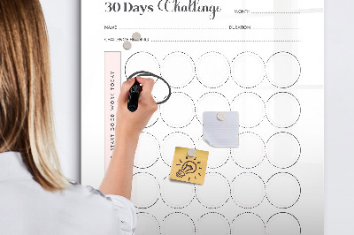 Magnettafel zum schreiben 30-Tage-Fotografie-Challenge