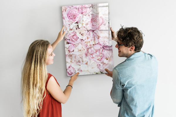 Magnettafel zum schreiben Blumentafel für Notizen und Fotos