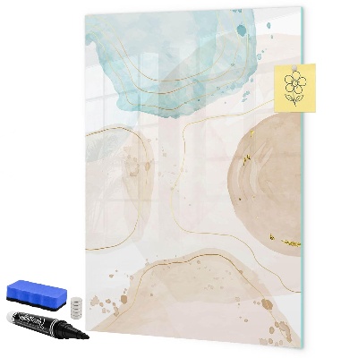 Schreib magnettafel Moderne Fotowand in Pastellfarben