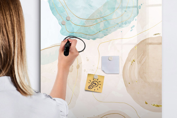 Schreib magnettafel Moderne Fotowand in Pastellfarben