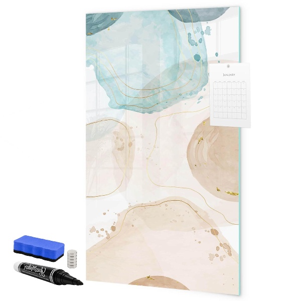 Schreib magnettafel Moderne Fotowand in Pastellfarben