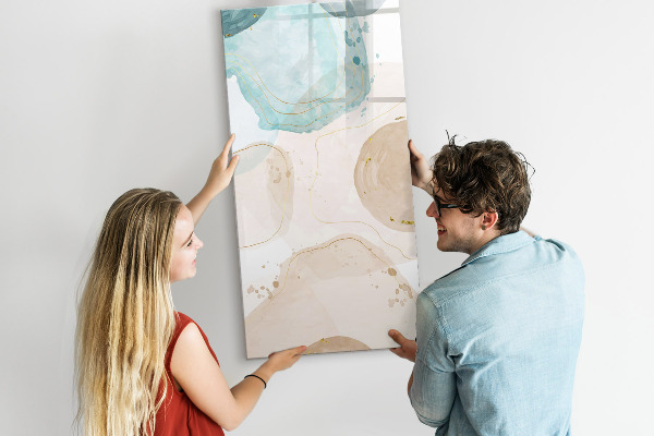Schreib magnettafel Moderne Fotowand in Pastellfarben