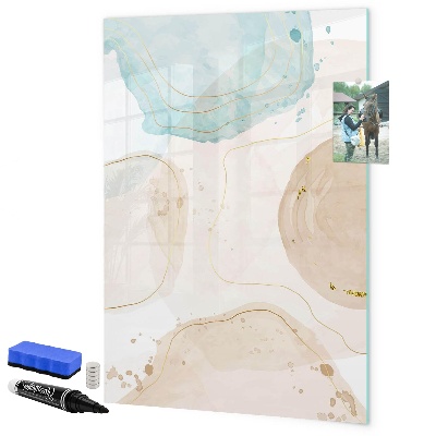 Schreib magnettafel Moderne Fotowand in Pastellfarben