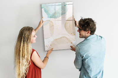 Schreib magnettafel Moderne Fotowand in Pastellfarben