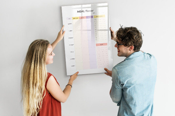 Schreib magnettafel Speiseplan für jede Woche