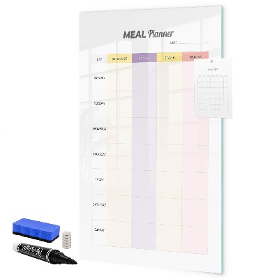 Magnettafel zum schreiben Tages-Speiseplaner