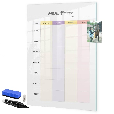 Magnettafel zum schreiben Tages-Speiseplaner