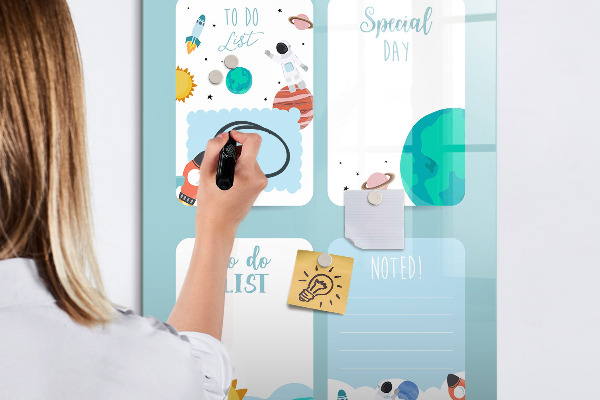 Schreib magnettafel Planer mit Platz für Fotos