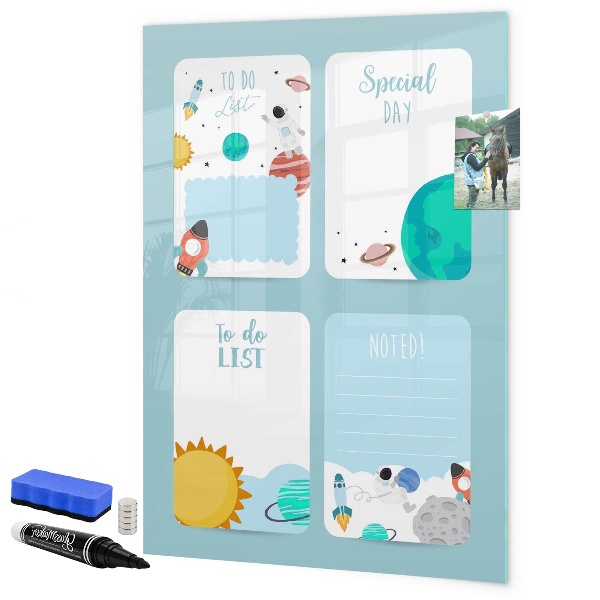 Schreib magnettafel Planer mit Platz für Fotos