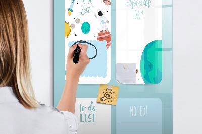 Schreib magnettafel Planer mit Platz für Fotos