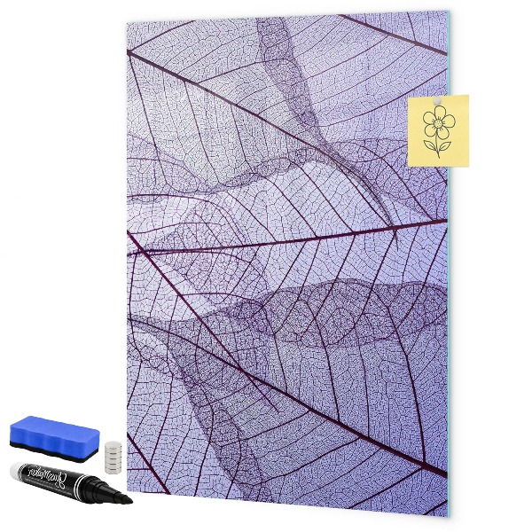 Magnettafel zum schreiben Magnettafel mit Blattmuster