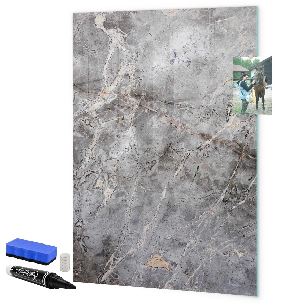 Schreib magnettafel Memotafel mit Magneten und Fotos