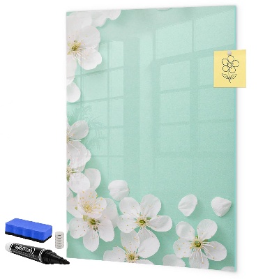 Magnettafel zum schreiben Kreatives Board mit floralem Motiv
