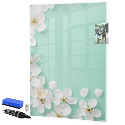 Magnettafel zum schreiben Kreatives Board mit floralem Motiv