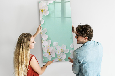 Magnettafel zum schreiben Kreatives Board mit floralem Motiv