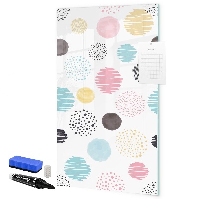 Schreib magnettafel Eine farbenfrohe Tafel für Fotos und Notizen
