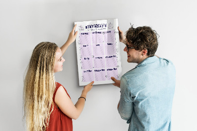 Schreib magnettafel Geburtstagskalender mit Platz für Fotos