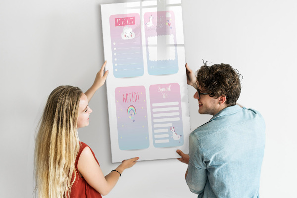 Magnettafel zum schreiben Planen mit Freude und Kreativität