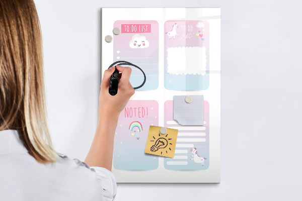 Magnettafel zum schreiben Planen mit Freude und Kreativität