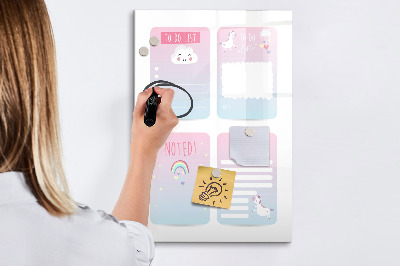 Magnettafel zum schreiben Planen mit Freude und Kreativität