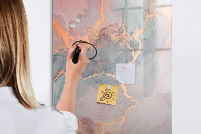 Schreib magnettafel Eine stylische Tafel für Notizen und Fotos