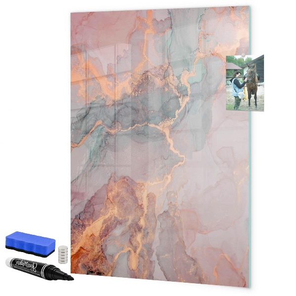 Schreib magnettafel Eine stylische Tafel für Notizen und Fotos