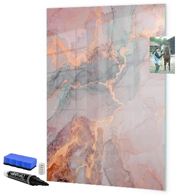 Schreib magnettafel Eine stylische Tafel für Notizen und Fotos