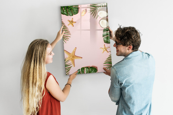 Magnettafel zum schreiben Sommererinnerungen vor der Kulisse der Natur
