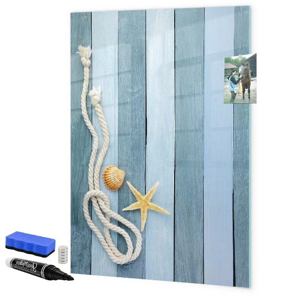 Magnettafel zum schreiben Erinnerungsfotos von Strandurlauben